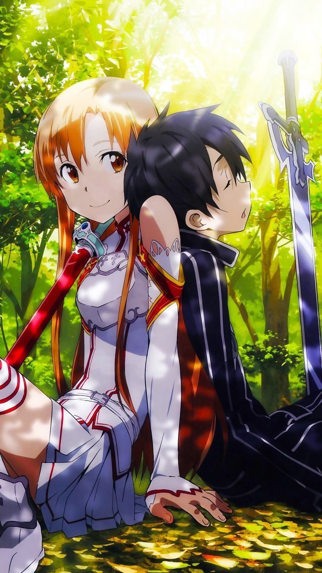 Chia sẻ bạn bộ Hình Anime Kirito và Asuna dễ thương