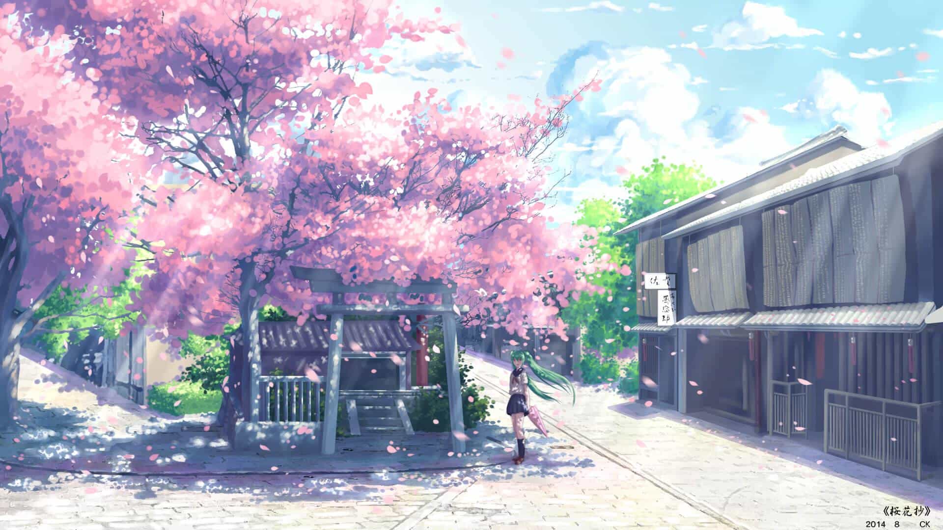 Ảnh Anime Thiên Nhiên Đẹp ❤️1001 Hình Nền Phong Cảnh Cute
