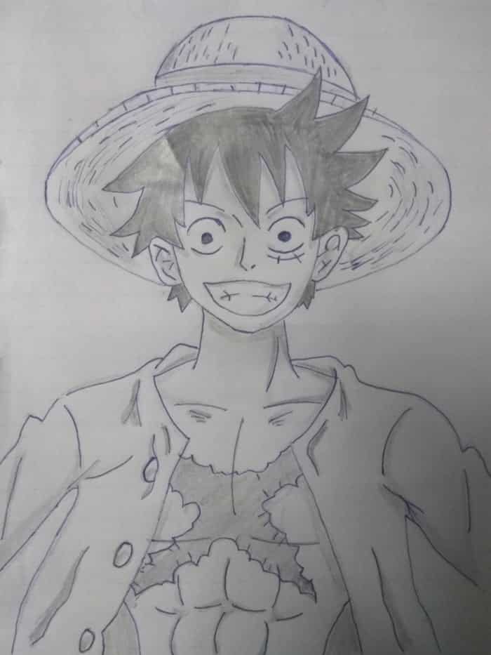 Drawing Simple Anime  How To Draw Luffy Easy  YouTube