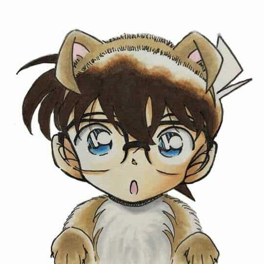 Hình Anime Conan cute ngây ngô