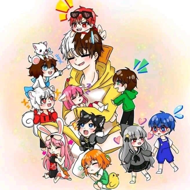 Hình Anime Hero Team nhí nhảnh xứng đáng yêu