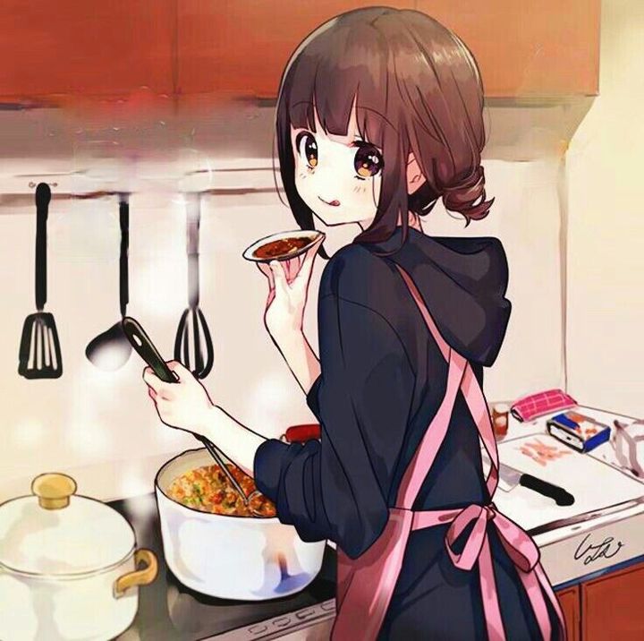 Hình Anime Nấu Ăn cực đẹp
