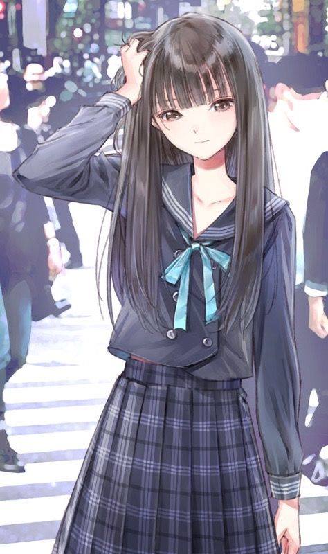 Hình Anime Nữ Học Sinh chất ngầu cá tính