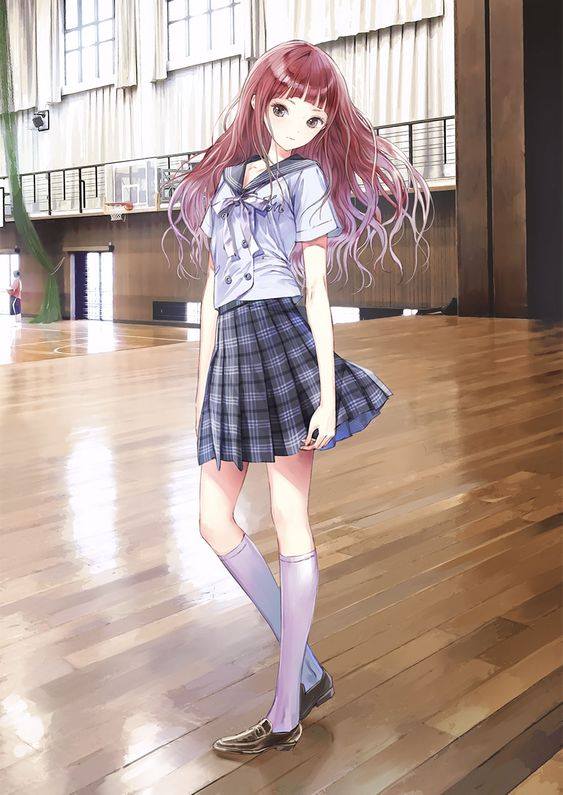 Hình Anime Nữ Học Sinh hóa học ngầu lạnh lẽo lùng