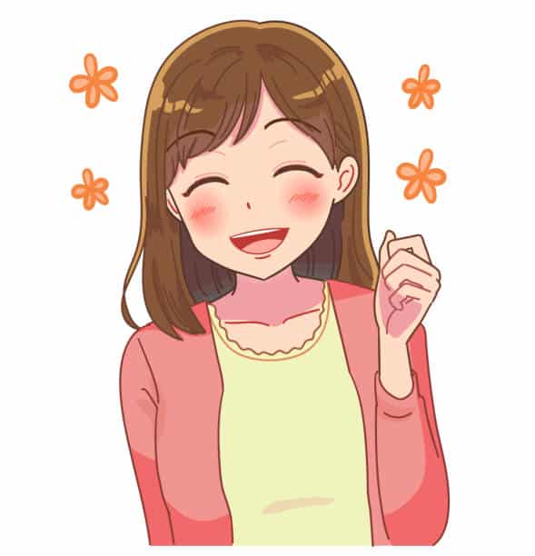 Hình Anime nữ cười tươi