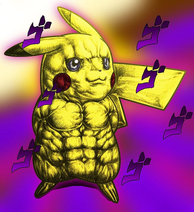 Hình Anime Pikachu chế siêu bựa