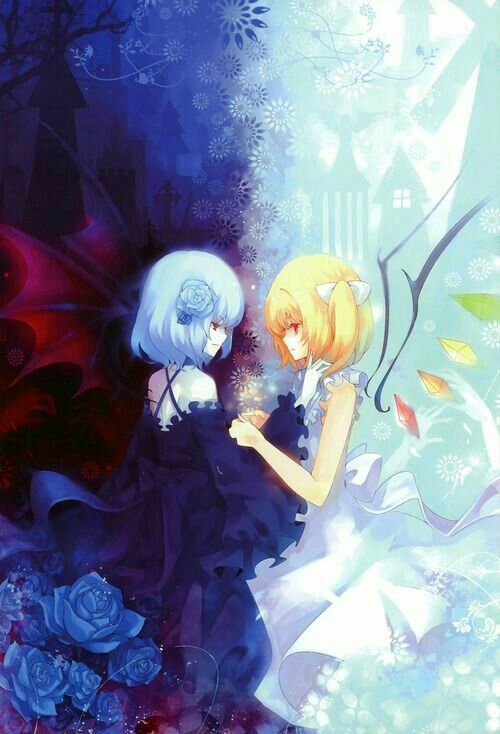 Hình Anime ác quỷ và thiên thần xinh đẹp tuyệt vời