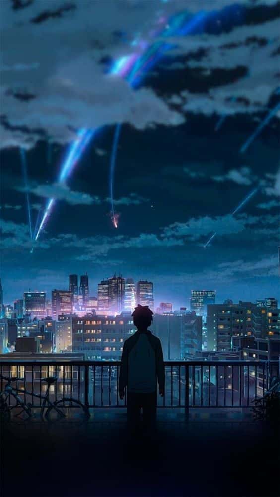Hình Anime buồn cô đơn lẻ loi 1 mình trong đêm
