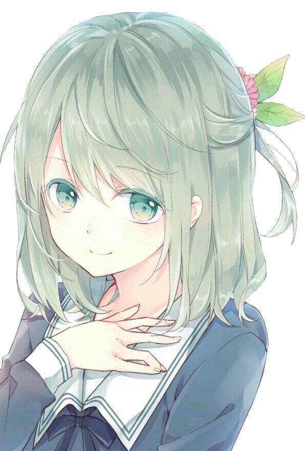Hình Anime girl tóc ngắn dễ thương
