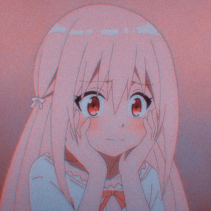 Hình Anime màu hồng chất ngầu dễ thương