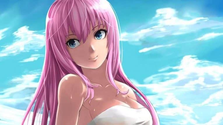 Hình Anime màu hồng chất ngầu xinh đẹp