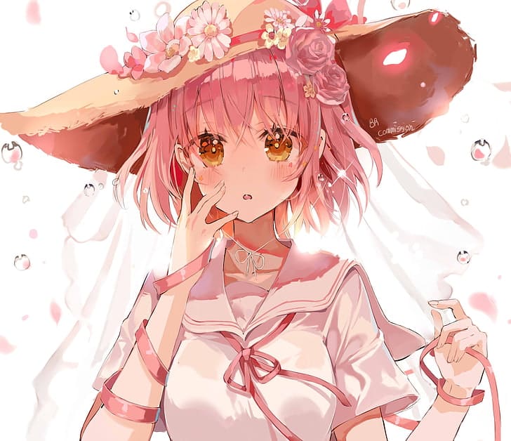 Hình Anime color hồng cô nhỏ xíu đáng yêu dễ dàng thương