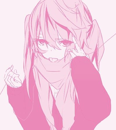 Hình Anime màu hồng cute đáng yêu