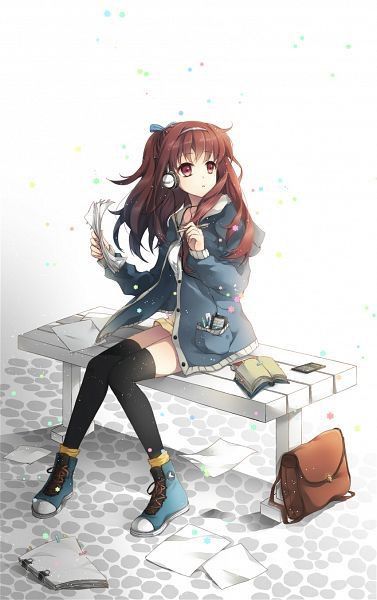 Hình Anime ngồi đẹp dễ thương