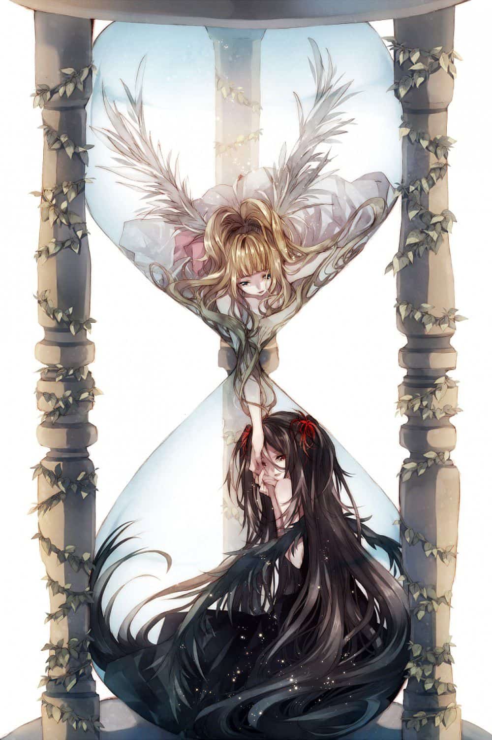 Hình Anime thiên thần và ác quỷ nữ