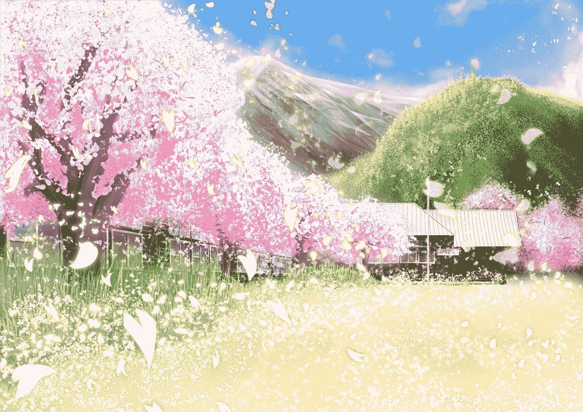 Hình Phong Cảnh Thiên Nhiên Anime hoa anh đào đẹp nhất