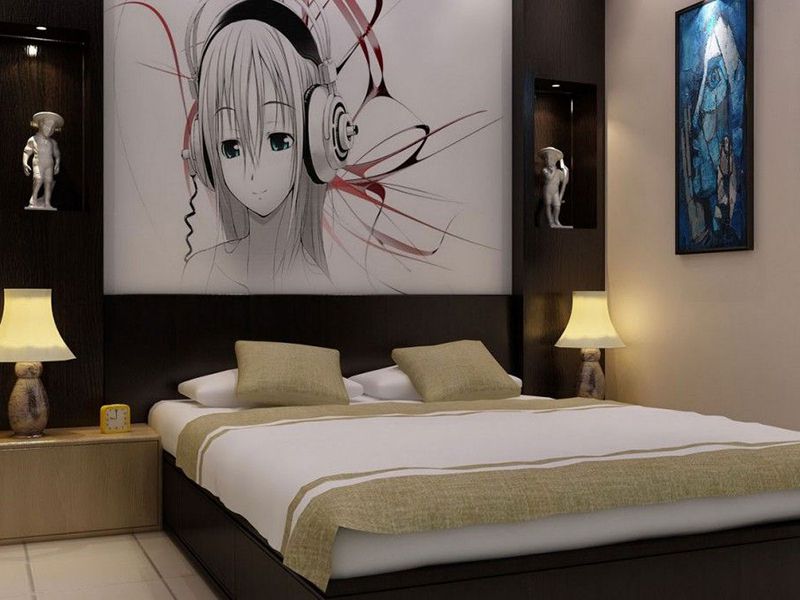 Hình Phòng Ngủ Anime đơn giản tinh tế