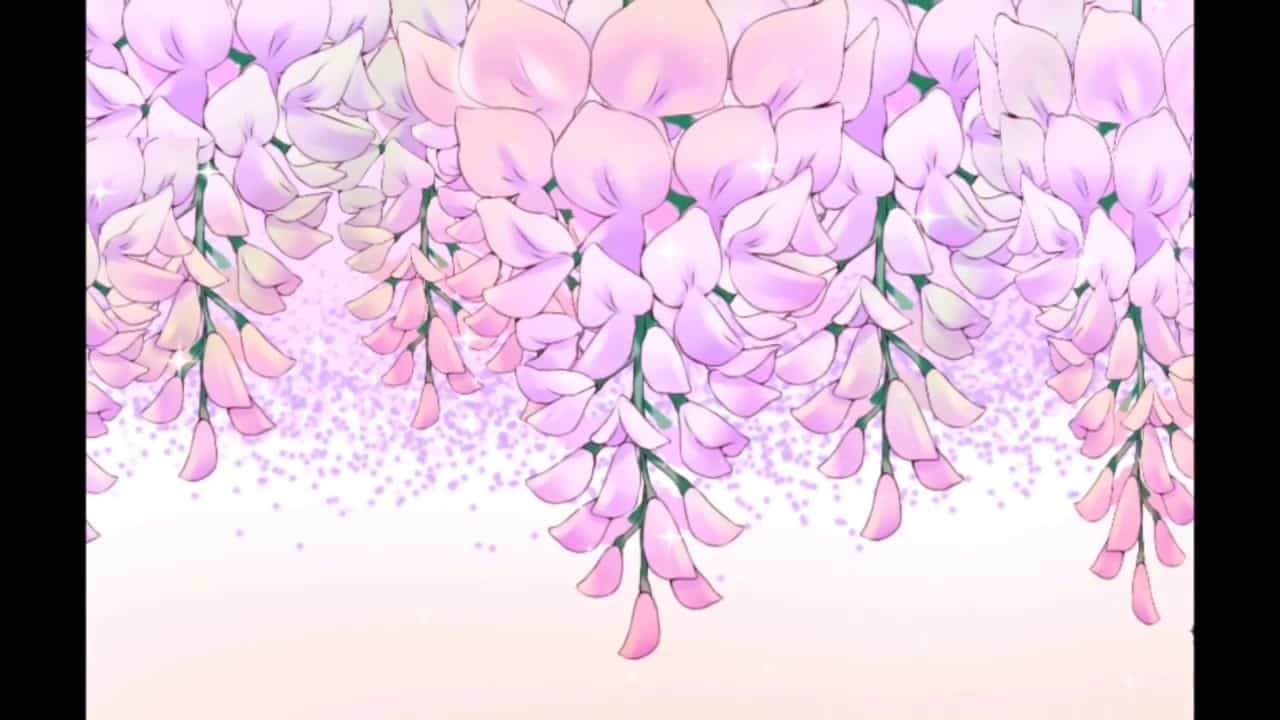 Hình Vẽ Hoa Tử Đằng Anime đẹp