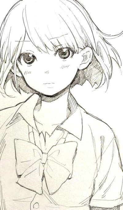 Hình Vẽ Mặt Anime Nữ xinh xắn