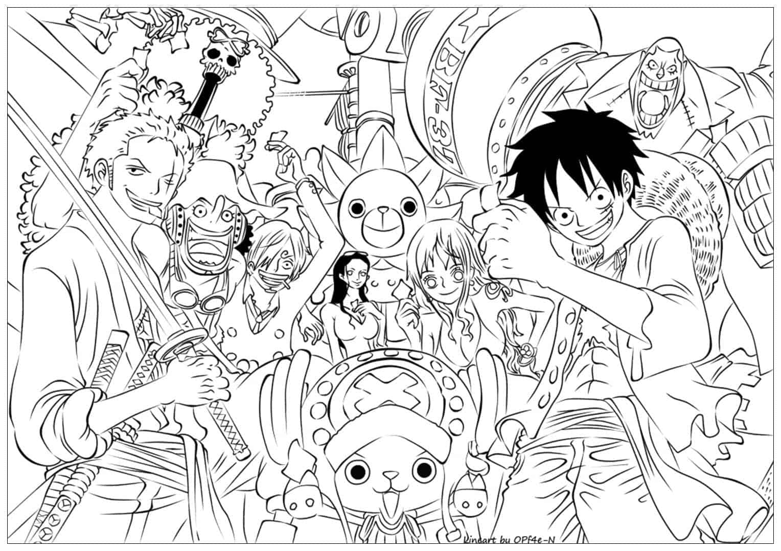Hình Vẽ One Piece dễ thương