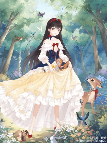 Hình công chúa Anime xinh đẹp cute