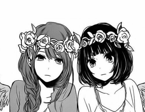 avatar đôi  girl tóc trắngđen part 2 2 đôi  Cô gái trong anime  Nekomimi Chibi