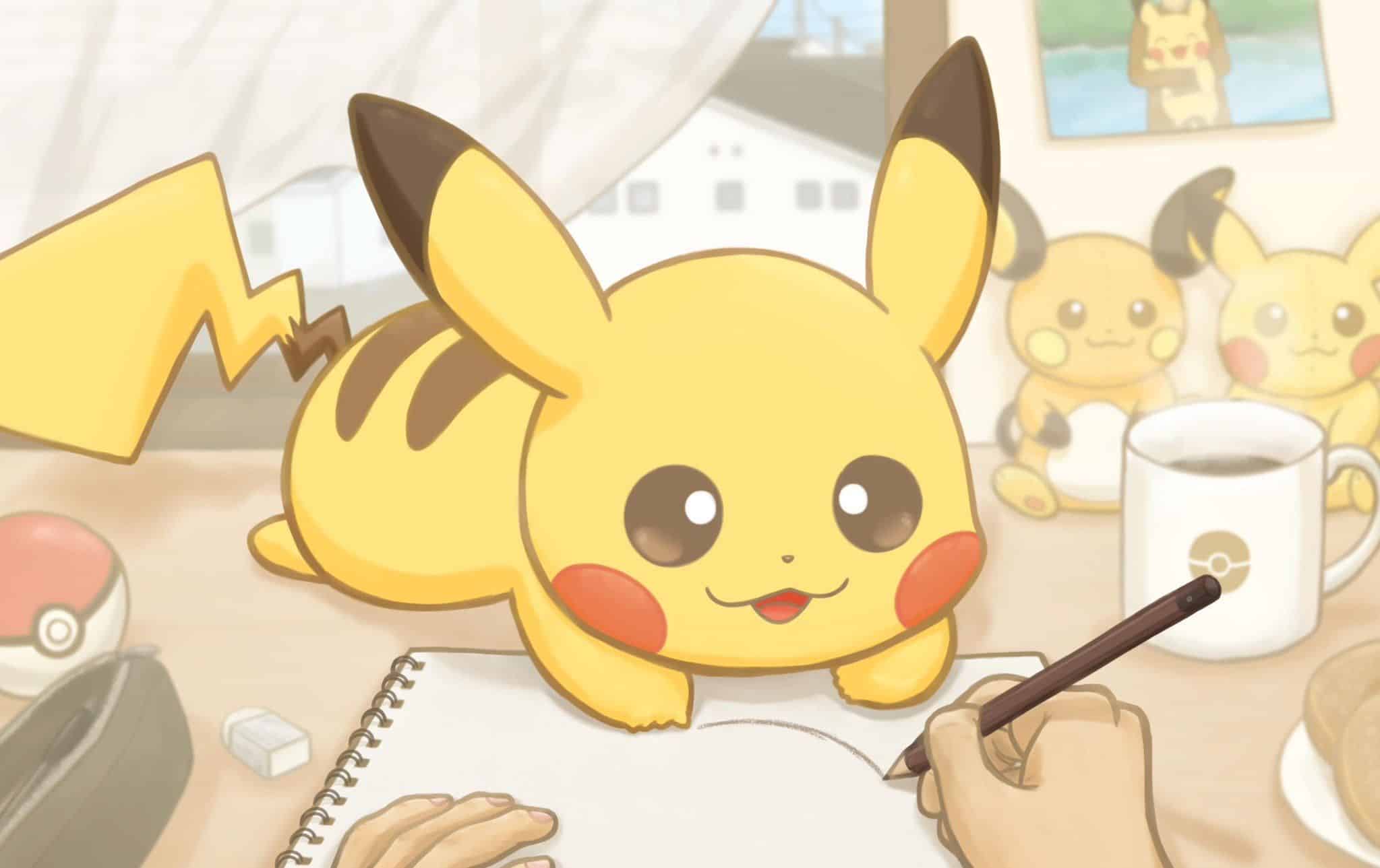 Drawing Pikachu Chibi Kiss  Vẽ 2 con pikachu thơm má đơn giản   HUYỀN  MERRY  YouTube