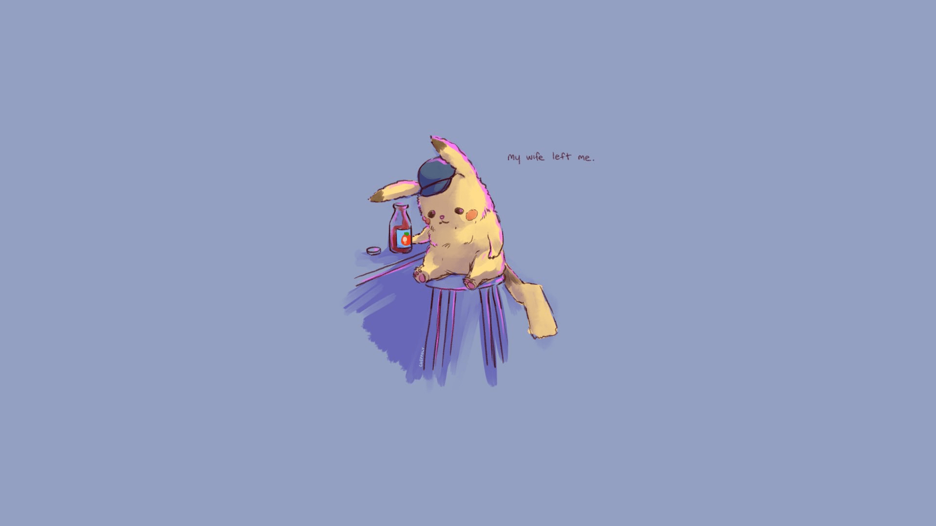 Hình nền Pikachu đẹp buồn