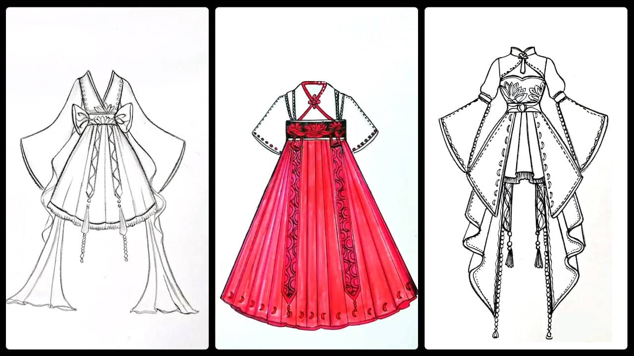 Tips vẽ váy đơn giản fyp foryou learnontiktok gocsangtao nhuoc   TikTok
