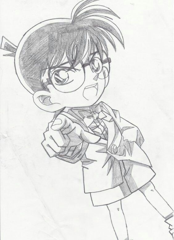 Hình Vẽ Shinichi Đẹp ❤️ Kudo Shinichi Hình ảnh Vẽ Conan Bút Chì