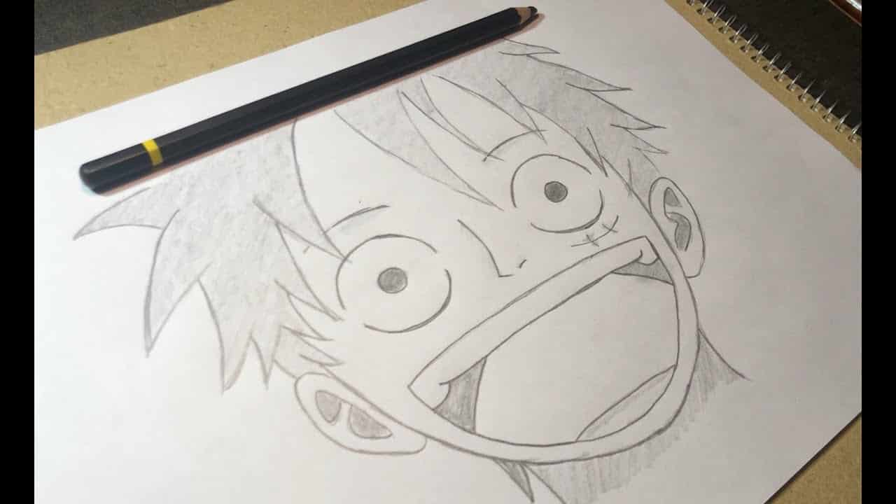 Hình vẽ Monkey D.Luffy One Piece dễ thương