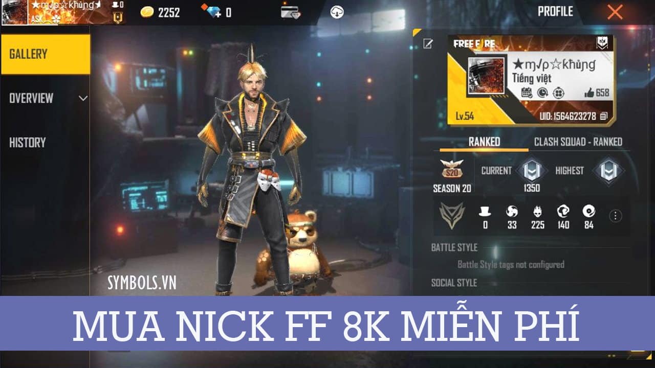 Mua Nick FF 8k