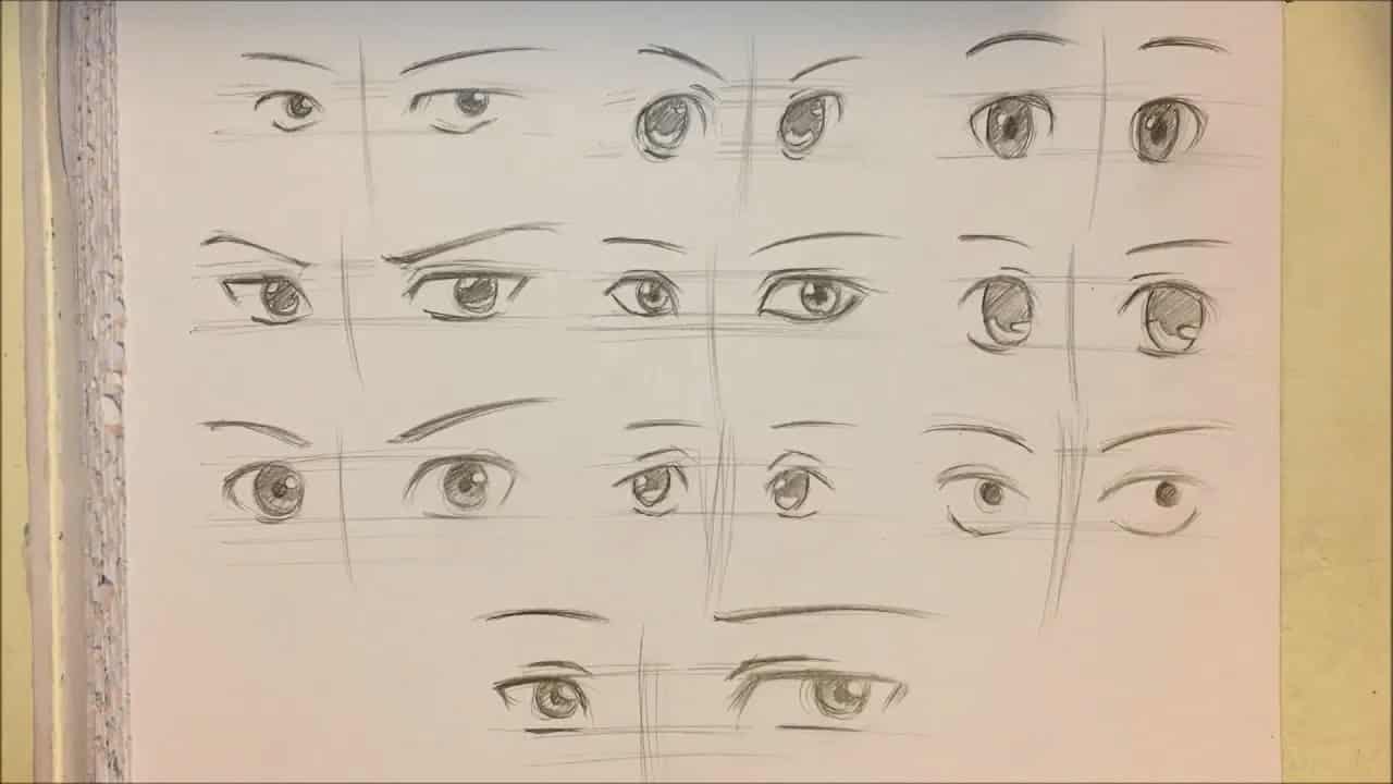 Những mẫu Hình mắt Anime nam chất nhất