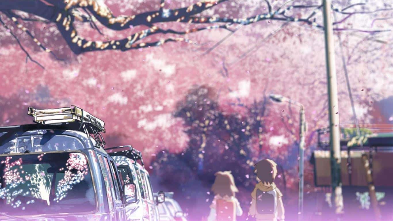 Tải thêm bộ Ảnh nền Anime hoa anh đào lãng mạn