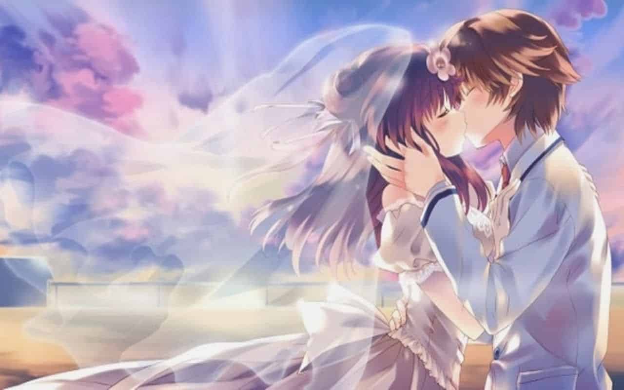 Tham khảo ngay bộ hình Anime hôn nhau lãng mạnn