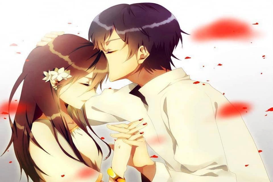 Hơn 1000 ảnh anime cặp đôi hôn nhau với những khoảnh khắc lãng mạn