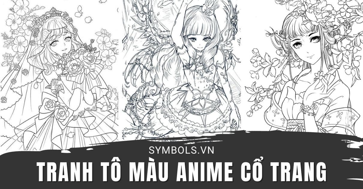 Tô màu Anime Cute Chất Lượng Cao  Trang Tô Màu Cho Bé