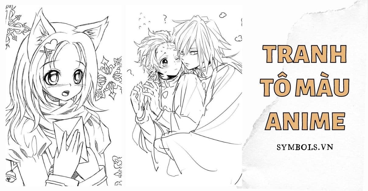 Tổng Hợp 989 Bức Tranh Tô Màu Anime Cute Đáng Yêu Dành Cho Bé