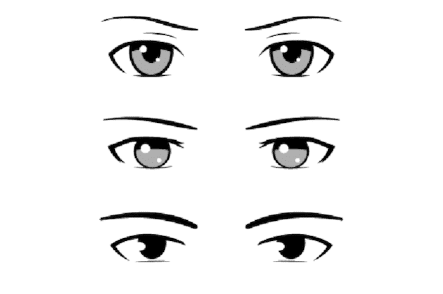 Vẽ Mắt Anime Nam Ngầu chất