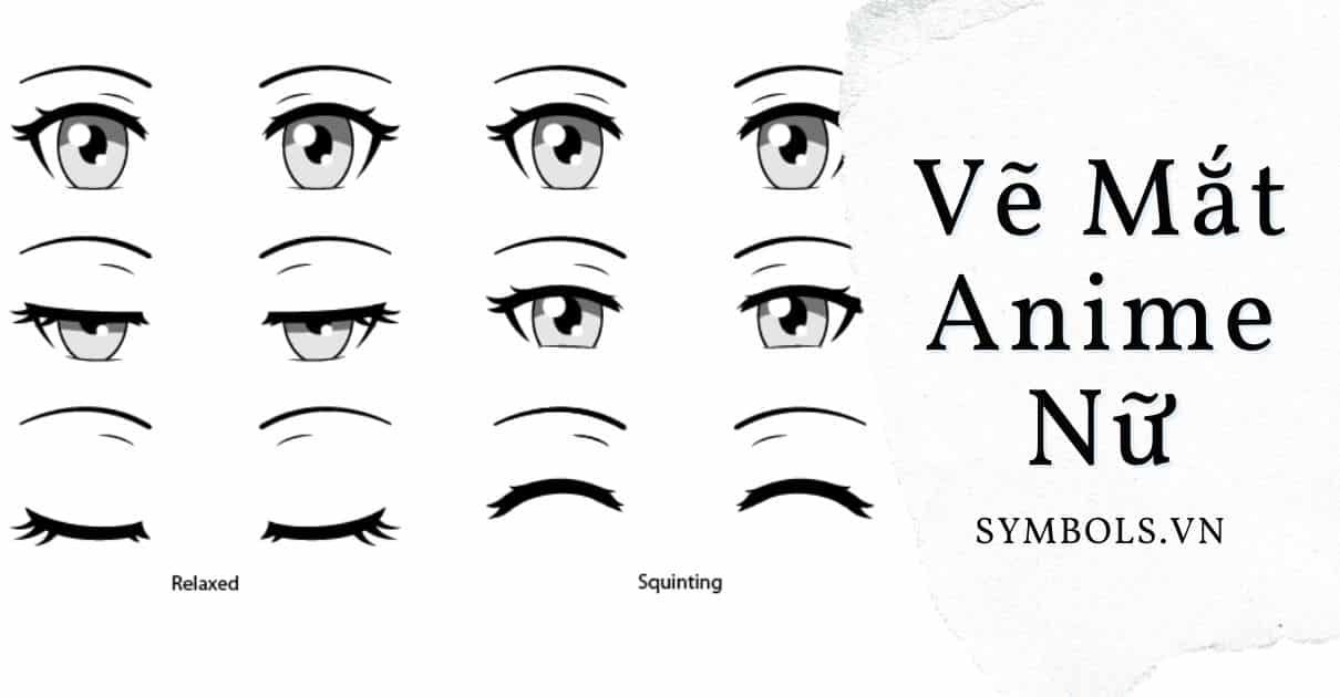 Vẽ Mắt Anime Nữ Cute Nhất ❤ Cách Vẽ Đơn Giản Mà Đẹp