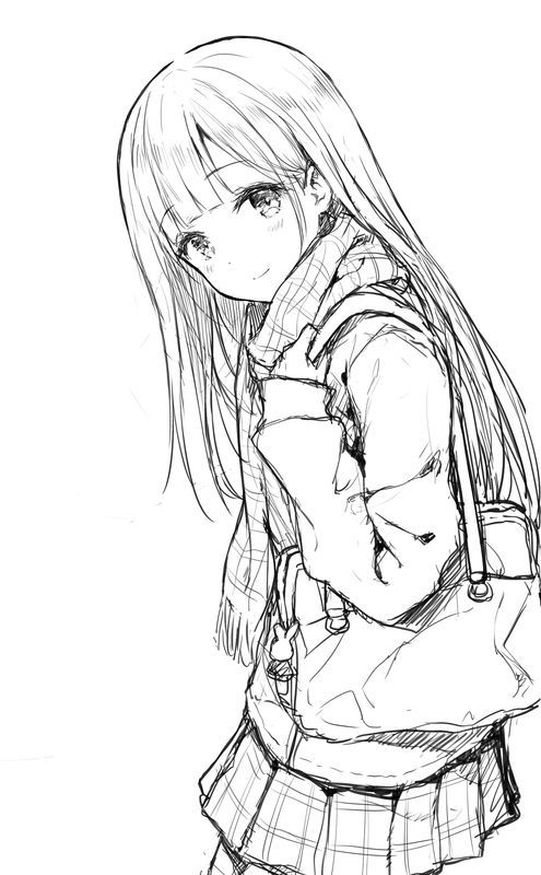 Vẽ Người Anime Nữ bằng bút chì cực đáng yêu