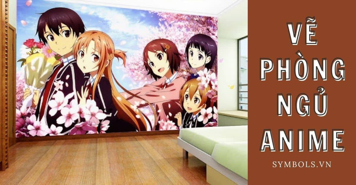 Thiết kế phòng ngủ đẹp với tranh vẽ phòng ngủ anime đầy phong cách và bắt  mắt
