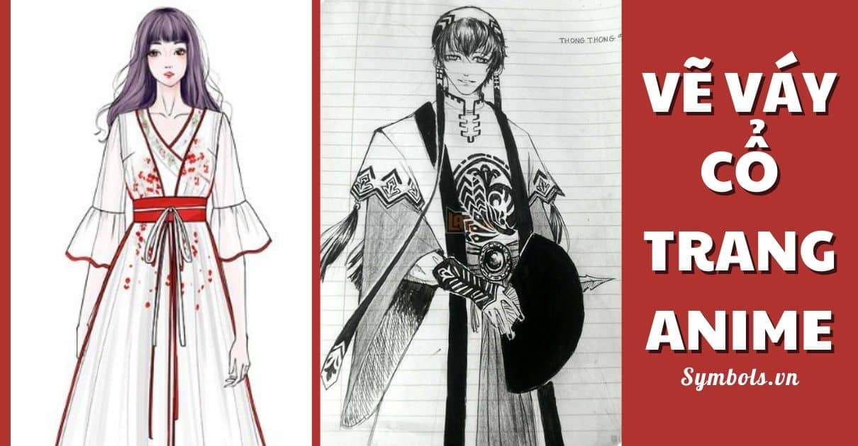 Vẽ Váy Cổ Trang Anime Đẹp ❤️ Hình Trang Phục Cổ Trang