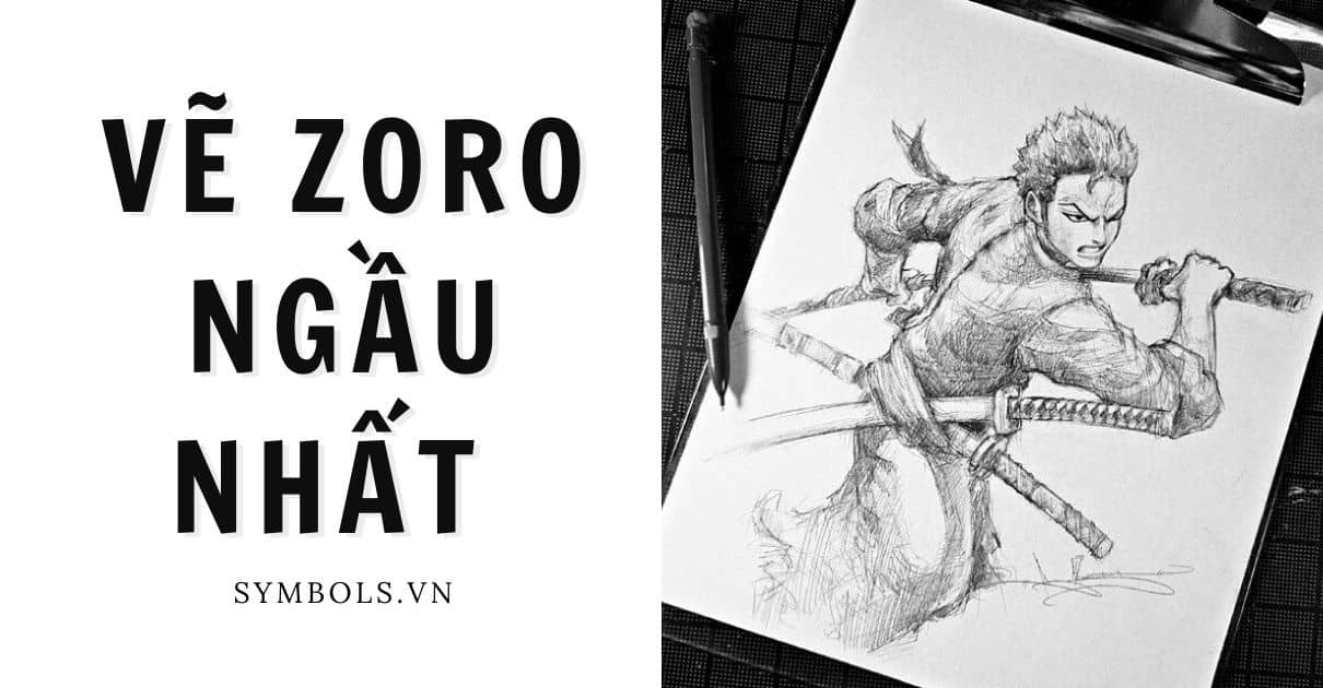Vẽ Zoro Ngầu Nhất ❤️ 1001 Hình Vẽ Zoro Chibi, Zoro Wano