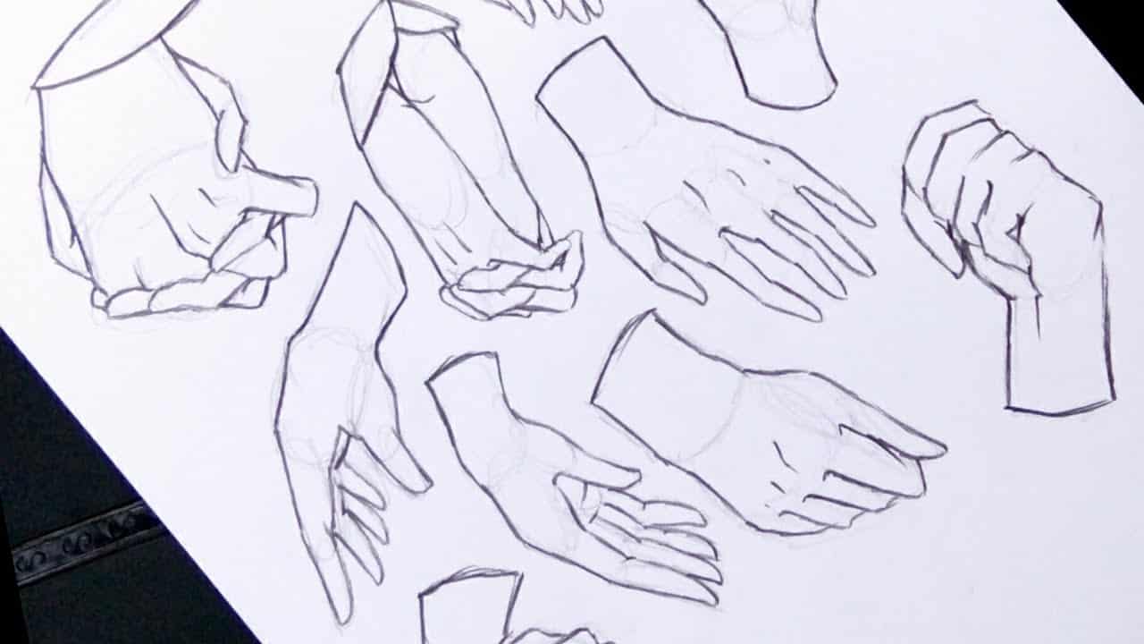 Vẽ hình bàn tay đẹp