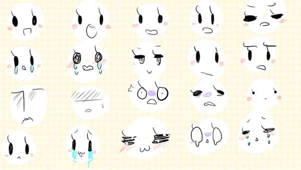 Tự Tay Tạo Nét Vẽ Mắt Mũi Miệng Cute Theo Phong Cách Kawaii