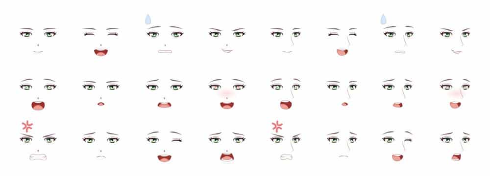 Vẽ Miệng Anime Nữ Nam ❤️ Cách Vẽ Môi Anime Đơn Giản