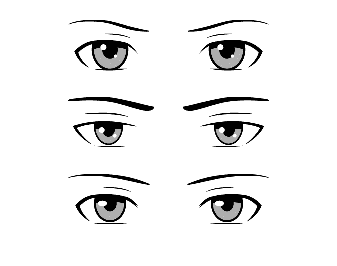 Vẽ đôi mắt và lông ngươi Anime