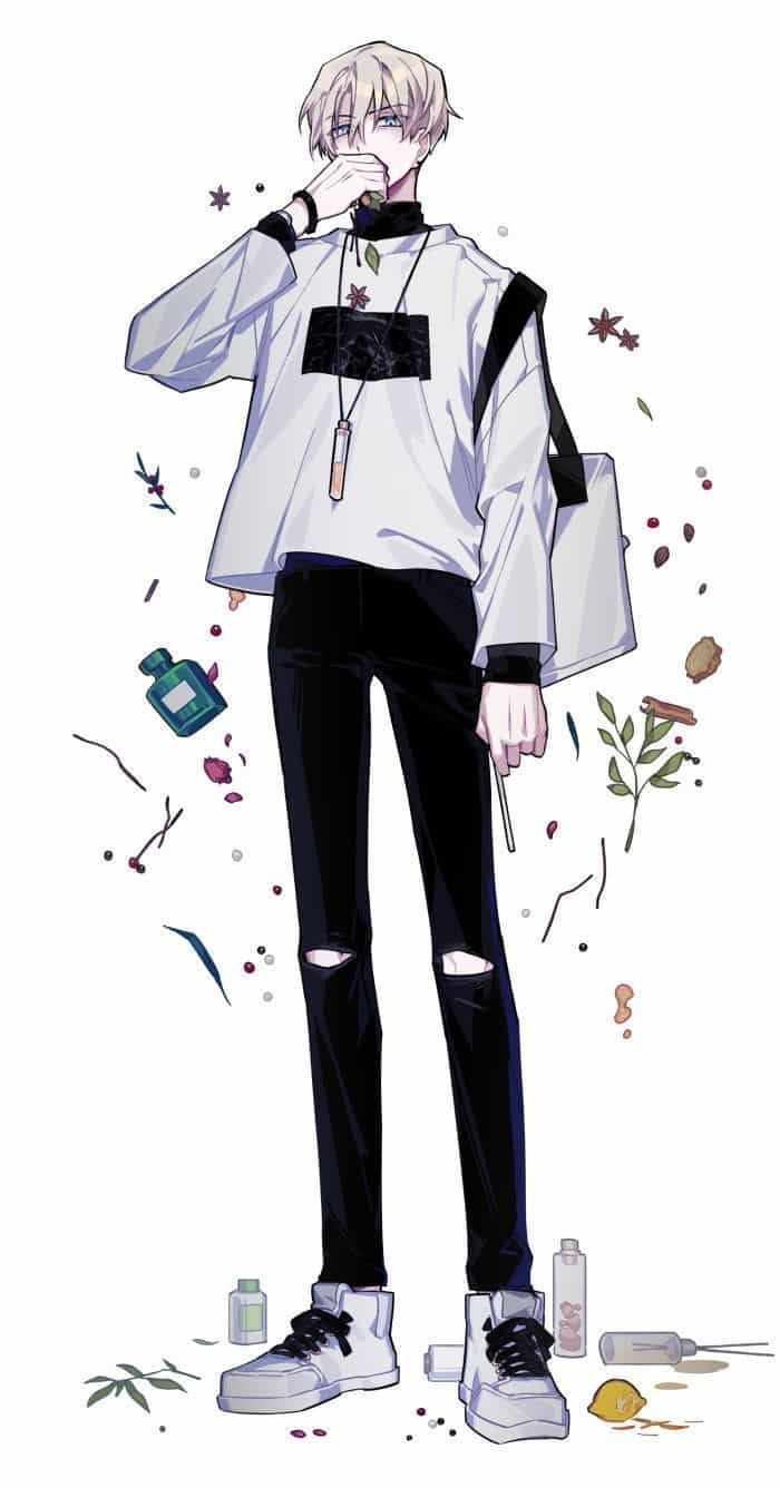 Vẽ phục trang Anime nam giới đẹp