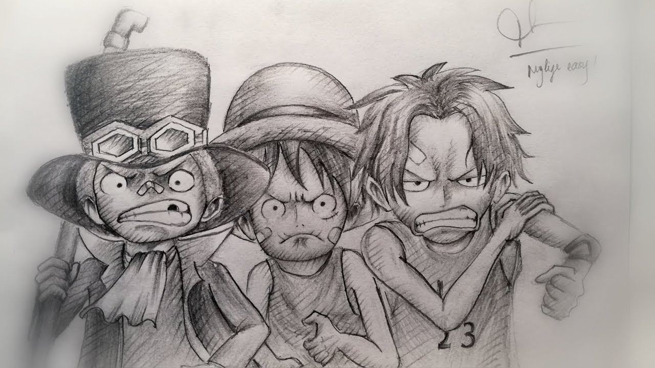Vẽ Luffy Ngầu Nhất ❤️ 1001 Tranh Vẽ One Piece Chibi, Haki - Bút Chì Xanh